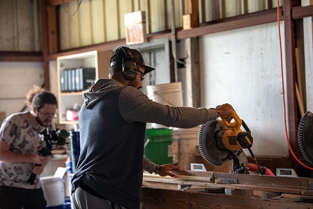 Ian Desmond at Tanner Tees facility