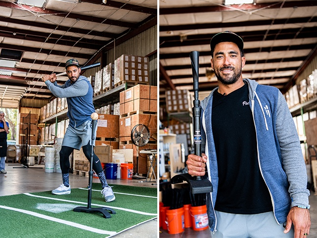 Ian Desmond Tanner Tees batting practice