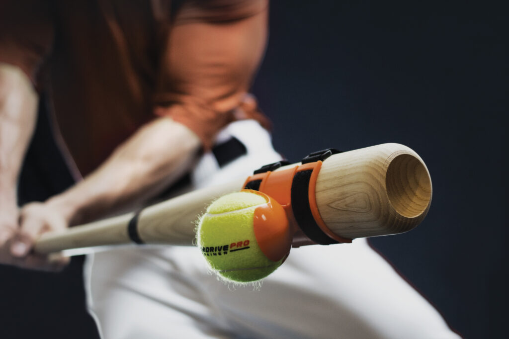 Man using the LineDrivePro Swing Trainer