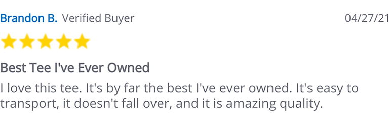 5 Stars Review - Brandon B.