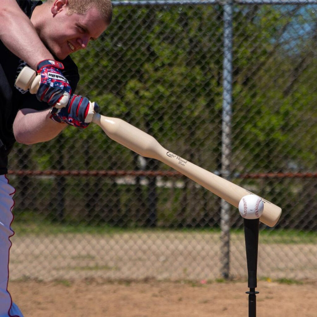 camwood bat weighted bat to increase exit velo