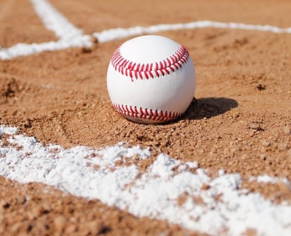 baseball falls off batting tee